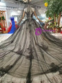 Shop 2019 Long & Short Black Ball Gown Tulle Bateau Backless Appliques Wedding Dress With Train With Factory Price From Kemedress