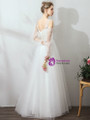 Shop 2019 Long & Short In Stock:Ship in 48 Hours White Cold Shoulder Long Seeve Wedding Dress With Factory Price From Kemedress