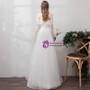 Shop 2019 Long & Short In Stock:Ship in 48 Hours Tulle Straps Long Sleeve Wedding Dress With Factory Price From Kemedress