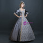 Shop 2019 Long & Short Gray Ball Gown Satin Lace Long Drama Show Vintage Gown Dress With Factory Price From Kemedress