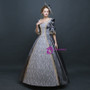 Shop 2019 Long & Short Gray Ball Gown Satin Lace Long Drama Show Vintage Gown Dress With Factory Price From Kemedress