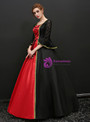 Shop 2019 Long & Short Black And Red Satin Puff Sleeve Drama Show Vintage Gown Dress With Factory Price From Kemedress