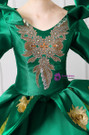 Shop 2019 Long & Short Green Ball Gown Satin Long Sleeve Appliques Drama Show Vintage Gown Dress With Factory Price From Kemedress