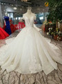 Shop 2019 Long & Short Ball Gown Sequins Off The Shoulder Appliques Wedding Dress With Removable Train With Factory Price From Kemedress
