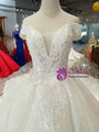 Shop 2019 Long & Short Ball Gown Sequins Off The Shoulder Appliques Wedding Dress With Removable Train With Factory Price From Kemedress