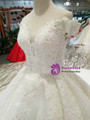 Shop 2019 Long & Short White Ball Gown Tulle Sequins Off The Shoulder Wedding Dress With Beading With Factory Price From Kemedress