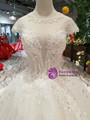 Shop 2019 Long & Short Champagne Ball Gown Tulle Appliques Wedding Dress With Beading With Factory Price From Kemedress