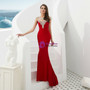 Shop 2019 Long & Short Red Mermaid Backless Sleeveless Long Prom Dress With Beading With Factory Price From Kemedress