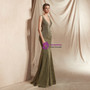 Shop 2019 Long & Short Green Mermaid Deep V-neck Backless Lace Up Prom Dress With Factory Price From Kemedress