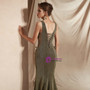 Shop 2019 Long & Short Green Mermaid Deep V-neck Backless Lace Up Prom Dress With Factory Price From Kemedress