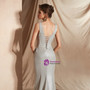 Shop 2019 Long & Short Silver Mermaid Deep V-neck Backless Lace Up Long Prom Dress With Factory Price From Kemedress
