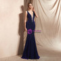 Shop 2019 Long & Short Purple Mermaid Deep V-neck Backless Lace Up Long Prom Dress With Factory Price From Kemedress