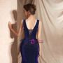Shop 2019 Long & Short Purple Mermaid Deep V-neck Backless Lace Up Long Prom Dress With Factory Price From Kemedress