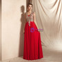Shop 2019 Long & Short A-Line Red Chiffon Appliques Scoop Neck Long Prom Dress With Factory Price From Kemedress
