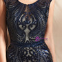 Shop 2019 Long & Short Sexy Blue Mermaid Sequins Scoop Cap Sleeve Prom Dress With Factory Price From Kemedress