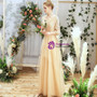 Shop 2019 Long &amp; Short In Stock:Ship in 48 Hours Champagne Tulle V-neck Half Sleeve Bridesmaid Dress With Factory Price From Kemedress