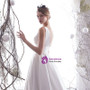 Shop 2019 Long & Short A-Line White Satin Deep V-neck Backless Pleats Wedding Dress With Factory Price From Kemedress