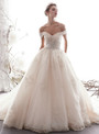 Shop 2019 Long & Short Adorable Champagne Tulle Lace Off The Shoulder Wedding Dress With Beading With Factory Price From Kemedress