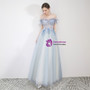 Shop 2019 Long & Short In Stock:Ship in 48 Hours Blue Tulle Appliques Prom Dress With Factory Price From Kemedress