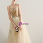 Shop 2019 Long & Short In Stock:Ship in 48 Hours Champagne Tulle Straps Prom Dress With Factory Price From Kemedress