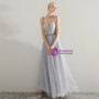 Shop 2019 Long & Short In Stock:Ship in 48 Hours Gray Tulle Spaghetti Straps Prom Dress With Factory Price From Kemedress