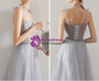 Shop 2019 Long & Short In Stock:Ship in 48 Hours Gray Tulle Spaghetti Straps Prom Dress With Factory Price From Kemedress