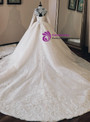 Shop 2019 Long & Short Champagne High Neck Long Sleeve Lace Appliques Beading Wedding Dress With Factory Price From Kemedress