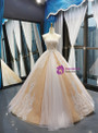 Shop 2019 Long & Short Champagne Tulle Lace Appliques Sweetheart With Beading Prom Dress With Factory Price From Kemedress