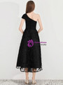Shop 2019 Long & Short In Stock:Ship in 48 Hours Black Lace One Shoulder Prom Dress With Factory Price From Kemedress