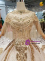 Shop 2019 Long & Short Champagne Ball Gown Tulle Sequins Off The Shoulder Wedding Dress With Shawl With Factory Price From Kemedress
