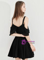 Shop 2019 Long & Short In Stock:Ship in 48 Hours A-Line Black Straps Short Homecoming Dress With Factory Price From Kemedress