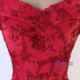 Shop 2019 Long & Short In Stock:Ship in 48 Hours Burgundy Hi Lo Off the Shoulder Short Prom Dress With Factory Price From Kemedress