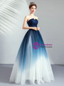 Shop 2019 Long & Short In Stock:Ship in 48 Hours Ready To Ship Blue Tulle Pleats Prom Dress With Factory Price From Kemedress