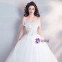 Shop 2019 Long & Short In Stock:Ship in 48 Hours White Strapless Tulle Corset Wedding Dress With Factory Price From Kemedress