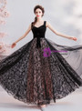 Shop 2019 Long & Short In Stock:Ship in 48 Hours Black Tulle Velvet Long Prom Dress With Factory Price From Kemedress
