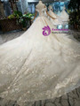 Shop 2019 Long & Short Champagne Ball Gown Lace Appliques Beading Wedding Dress With Long Train With Factory Price From Kemedress