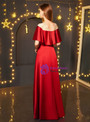Shop 2019 Long & Short In Stock:Ship in 48 Hours Red Satin Prom Dress With Beading With Factory Price From Kemedress