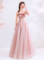 Shop 2019 Long & Short In Stock:Ship in 48 Hours Pink Tulle Sweetheart Long Prom Dress With Factory Price From Kemedress