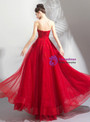 Shop 2019 Long & Short In Stock:Ship in 48 Hours Red Sweetheart Neck Tulle Prom Dress With Factory Price From Kemedress