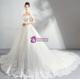Shop 2019 Long & Short In Stock:Ship in 48 Hours White Ball Gown Tulle Off the Shoulder Wedding Dress With Factory Price From Kemedress