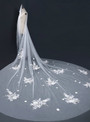 In Stock:Ship in 48 Hours Simple Tulle Appliques Brides Wedding Veils