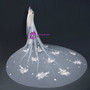 In Stock:Ship in 48 Hours Simple Tulle Appliques Brides Wedding Veils