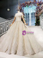 Beautiful 2020 Sparkle Off The Shoulder Tulle Beading Sequin Huate Couture Wedding Dress
