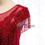 Buy Cheap Cap Sleeves Beading Appliques Tulle Scoop Floor Length Burgundy Prom Dress From Kemedress