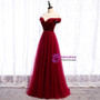 Shop 2020 Scoop Cap Sleeves See Through Sequin Tulle Burgundy Prom Dress From Kemedress