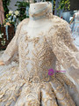 Pretty Gray Ball Gown Tulle Gold Lace Appliques Flower Girl Dress With Shawl 2020 