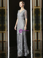 Unique Gray V-neck Long Sleeve Sequins Mother Of The Bride Dress 2020