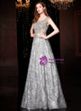 Latest Silver Gray Tulle Sequins Sleeveless Mother Of The Bride Dress 2020