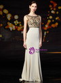 Popular Champagne Mermaid Satin Bateau Beading Mother Of The Bride Dress 2020