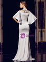 Dreamy Gray Mermaid High Neck Embroidery Mother Of The Bride Dress 2020